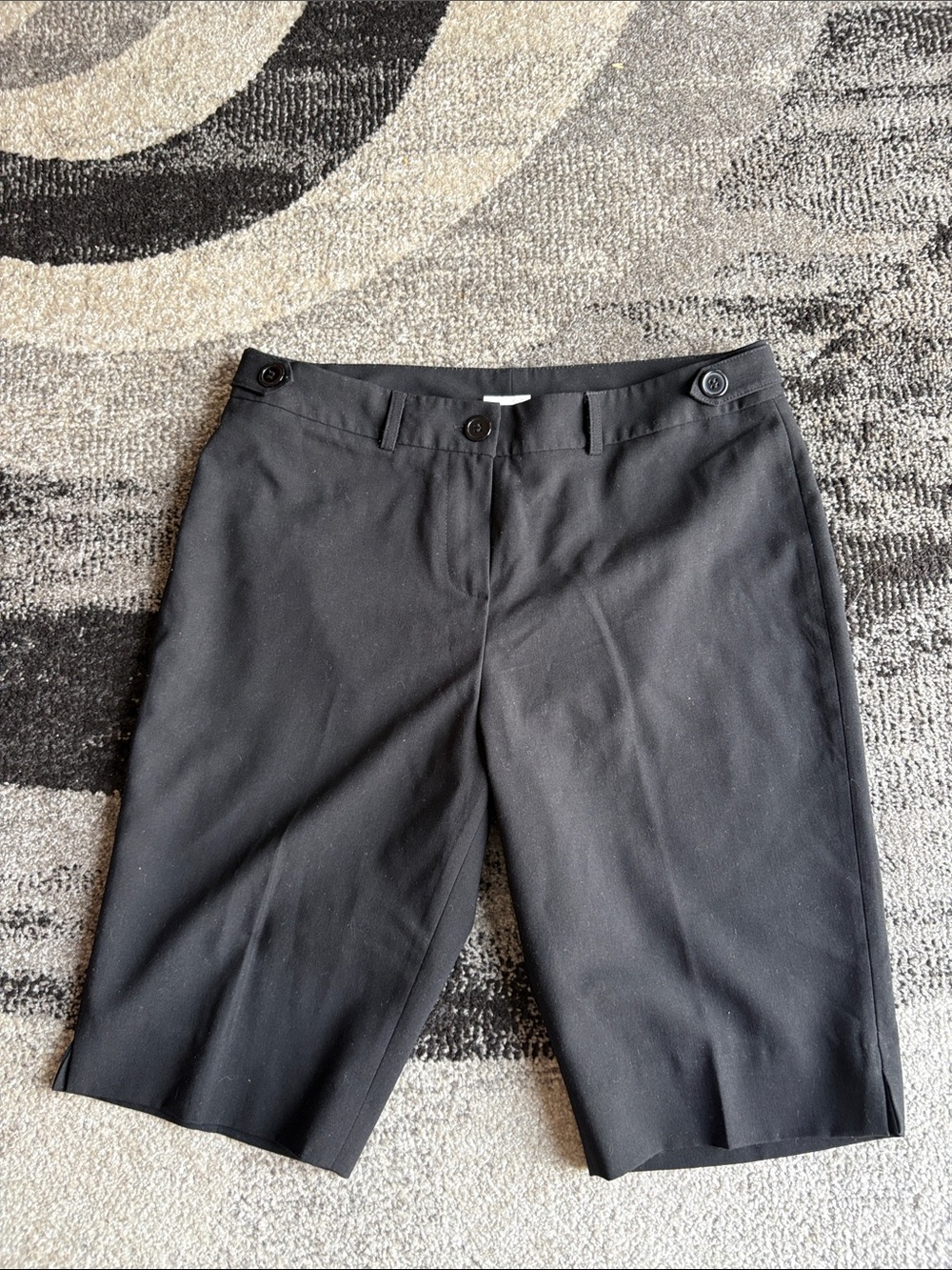 cleo Black Tailored Bermuda Shorts Size 8